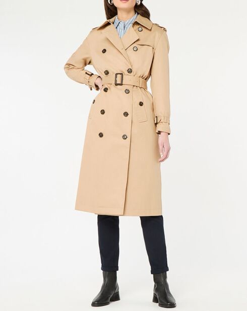 Imperméable trench Paxi Maxi beige clair